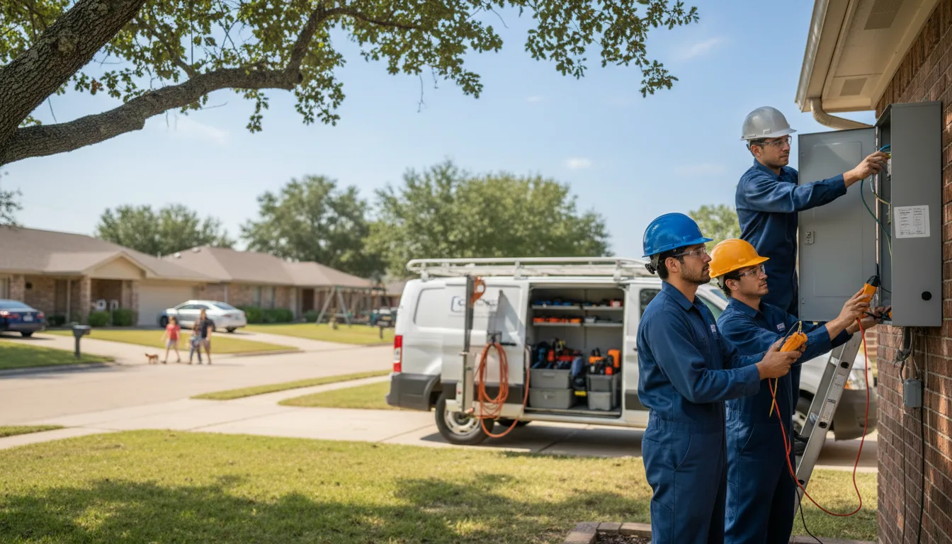 Certified electrician providing emergency electrical services in Peterman, AL